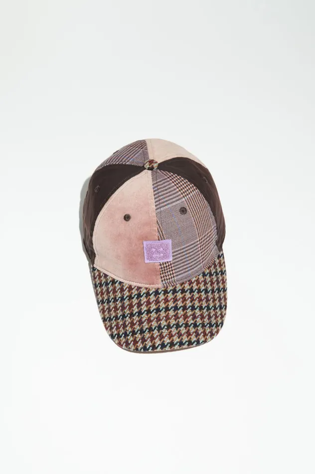 Acne Studios Face Patch Cap Pinkpurple Men Hats