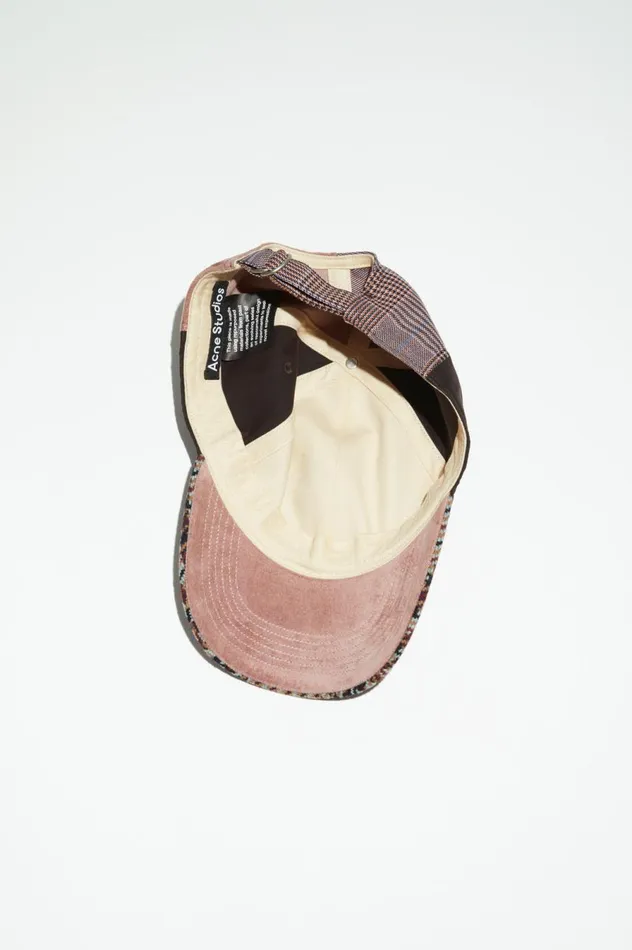 Acne Studios Face Patch Cap Pinkpurple Men Hats