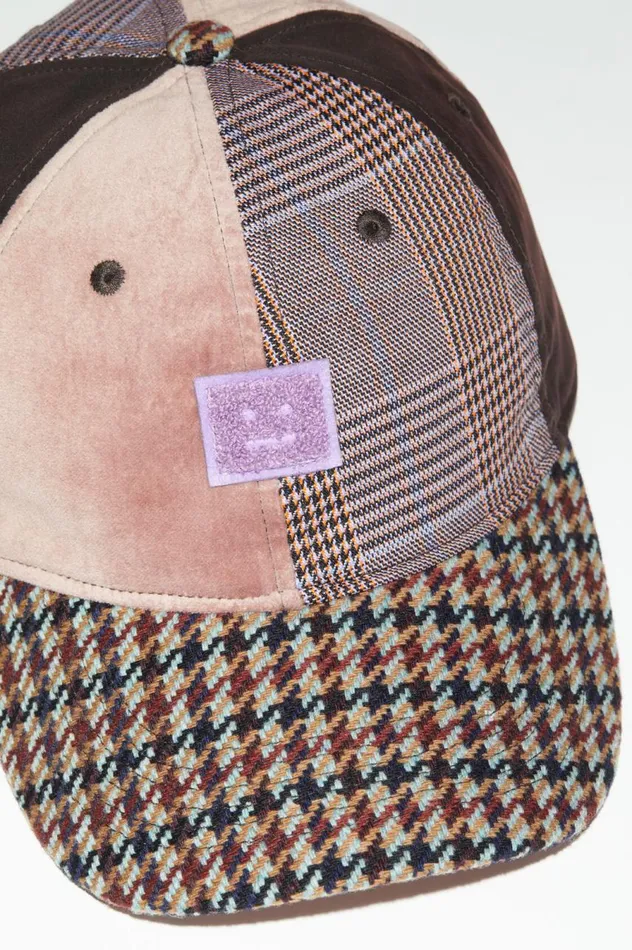 Acne Studios Face Patch Cap Pinkpurple Men Hats