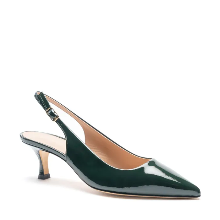 Bruno Magli Palerma Slingback Pump Emerald Patent Women Evening
