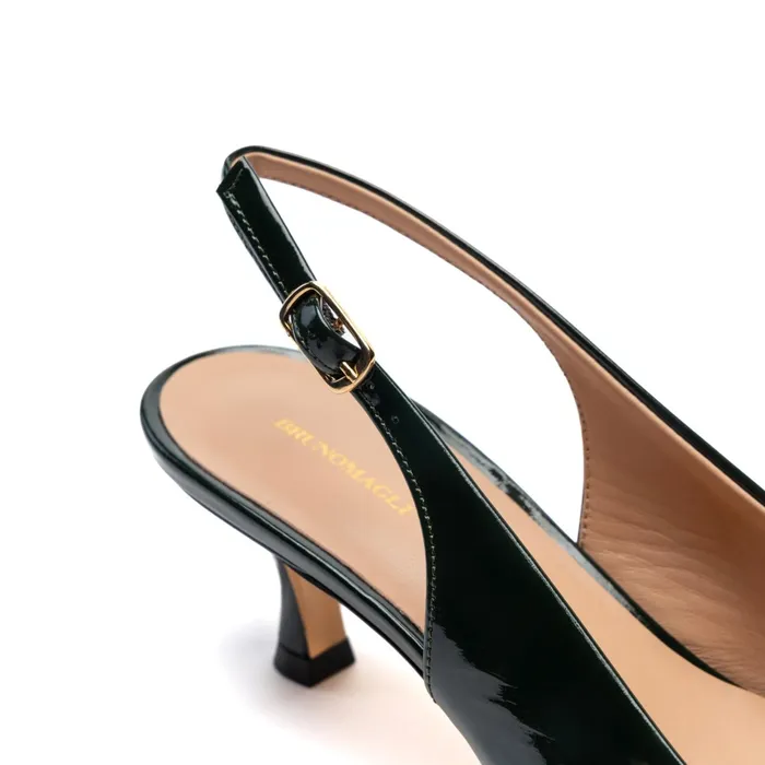 Bruno Magli Palerma Slingback Pump Emerald Patent Women Evening