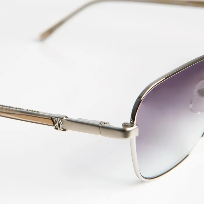 Bruno Magli Playa Aviator Sunglasses 8211 Silver Women Sunglasses