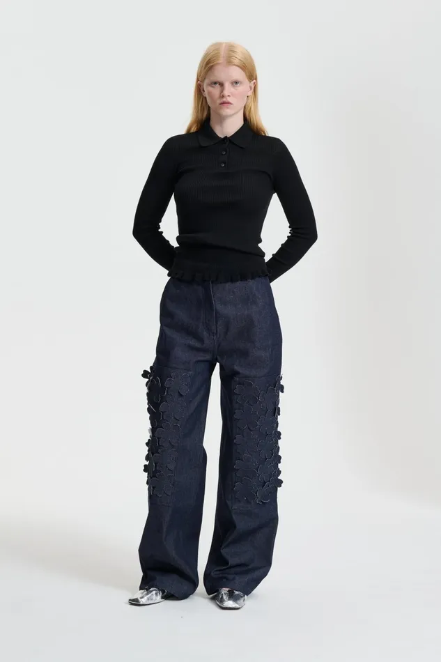 Cecilie Bahnsen Denim Women VIRGINIA TROUSER Indigo