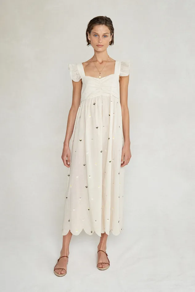 Chan Luu Dresses Amelia Dress Antique White 8211 Women