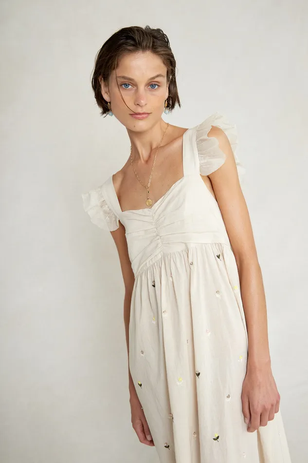 Chan Luu Dresses Amelia Dress Antique White 8211 Women