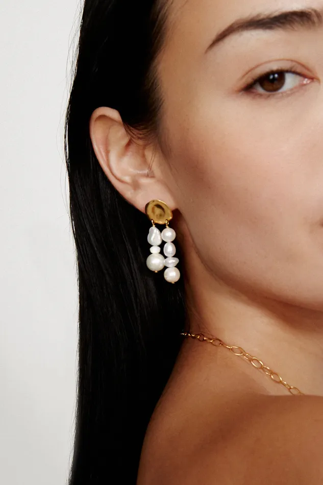 Chan Luu Earrings Harmony Earrings White Pearl Mix 8211 Women