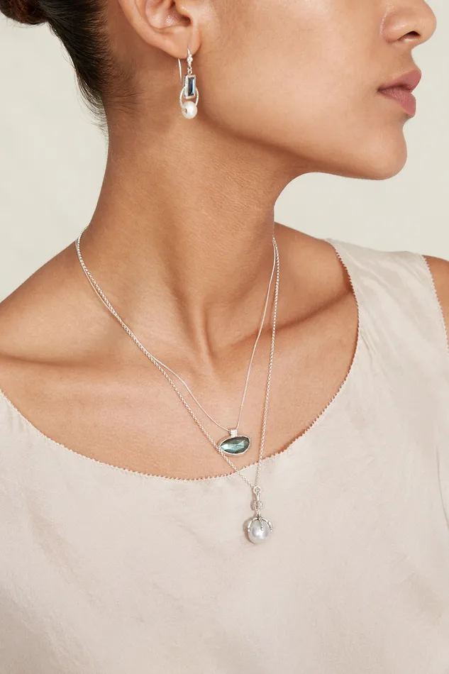 Chan Luu Necklaces Delta Necklace Labradorite 8211 Women