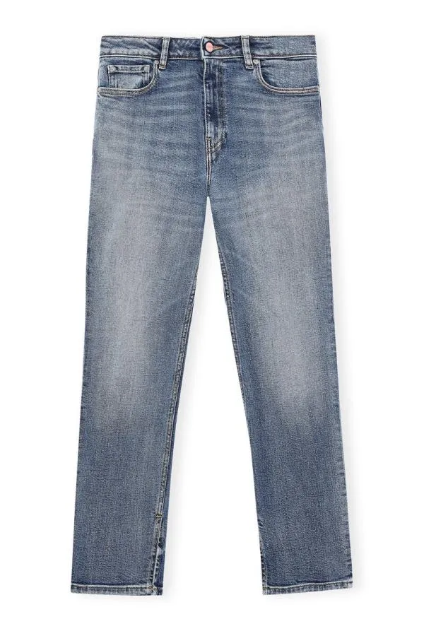 Clothing GANNI Trousers Mid Blue Vintage Beksi Jeans Mid Blue Vintage