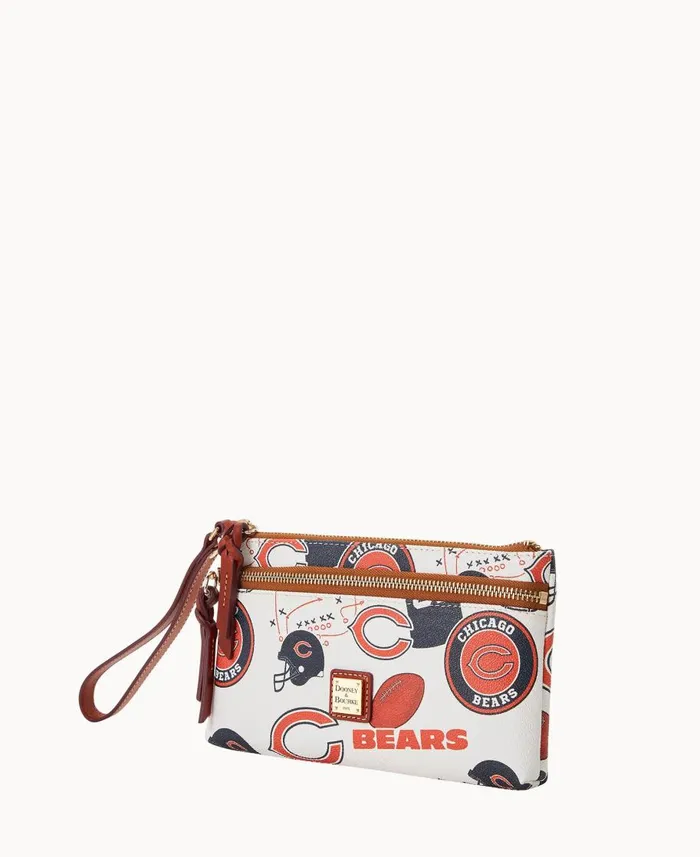 Dooney and Bourke Wallets NFL Bears Double Zip Wristlet Chicago Bears 8211 WomenMen Dooney and Bourke Wallets NFL Bears Double Zip Wristlet Chicago Bears 8211 WomenMen