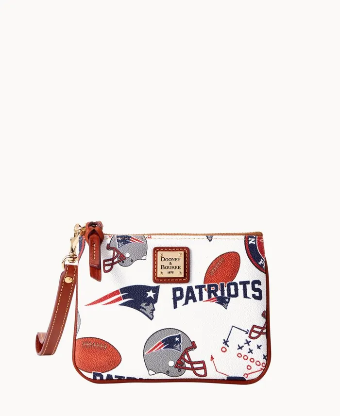 Dooney and Bourke Wallets NFL Patriots Stadium Wristlet Patriots 8211 WomenMen