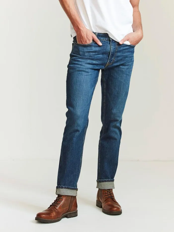 Fat Face Jeans Blue Slim Mid Wash Jeans 8211 Men
