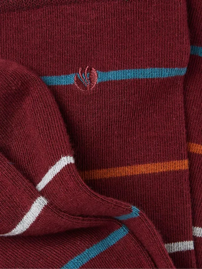 Fat Face Socks Burgundy Red Stripe Socks 1 Pack 8211 Men