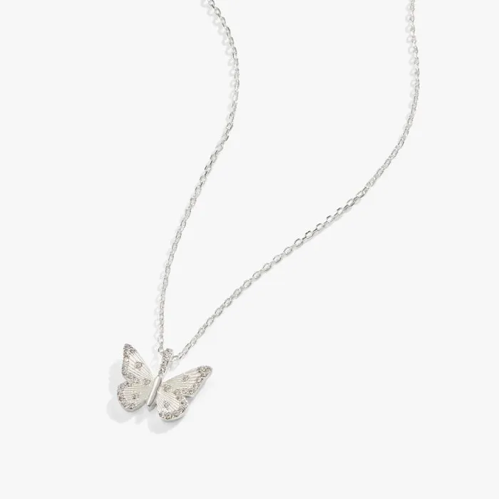 Fine Jewelry Women Alex And Ani Butterfly Crystal Necklace Adjustable Sterling Silver