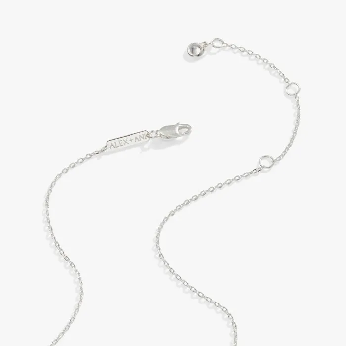 Fine Jewelry Women Alex And Ani Butterfly Crystal Necklace Adjustable Sterling Silver
