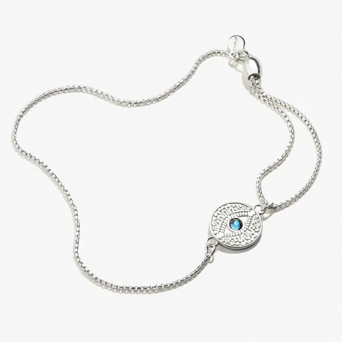 Fine Jewelry Women Alex And Ani Evil Eye Crystal Pull Chain Bracelet Sterling Silver Fine Jewelry Women Alex And Ani Evil Eye Crystal Pull Chain Bracelet Sterling Silver