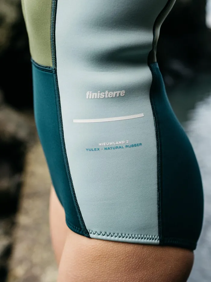 Finisterre Swimwear and Bikinis Women Nieuwland 2mm Yulex Swimsuit Tealkhakiaqua