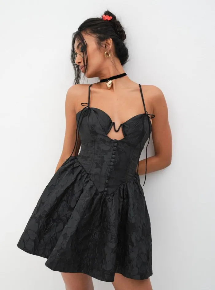For Love and Lemons Dresses Faith Mini Dress Black 8211 Women