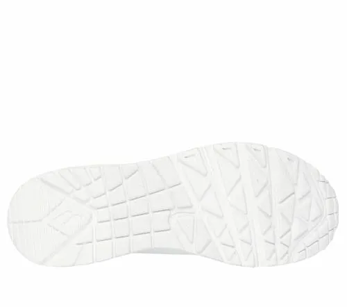 JGoldcrown Uno 8211 Golden Heart White Rose Gold Women SKECHERS Lace Up