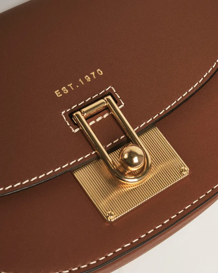 Jigsaw Bags and Clutches Women Denbigh Leather Crossbody Bag Brown