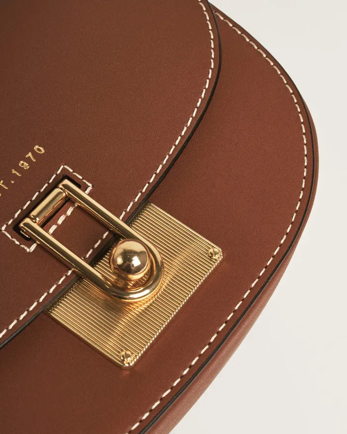Jigsaw Bags and Clutches Women Denbigh Leather Crossbody Bag Brown