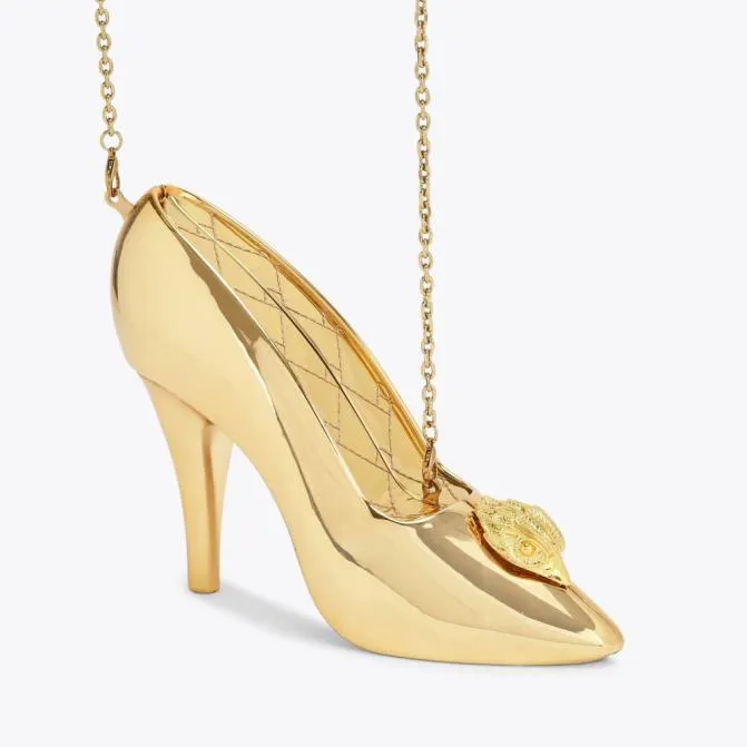 Kurt Geiger Crossbody Bags Belgravia Shoe Clutch Bag Gold 8211 Women
