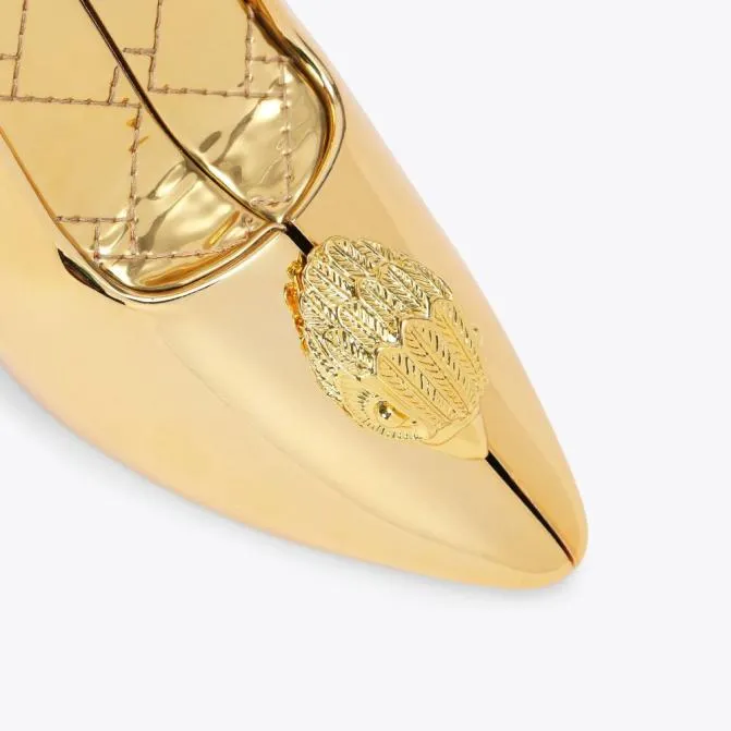 Kurt Geiger Crossbody Bags Belgravia Shoe Clutch Bag Gold 8211 Women