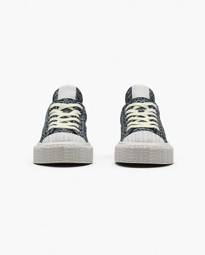 Marc Jacobs Sneakers The Denim Monogram Sneaker Sun Faded Denim 8211 Women
