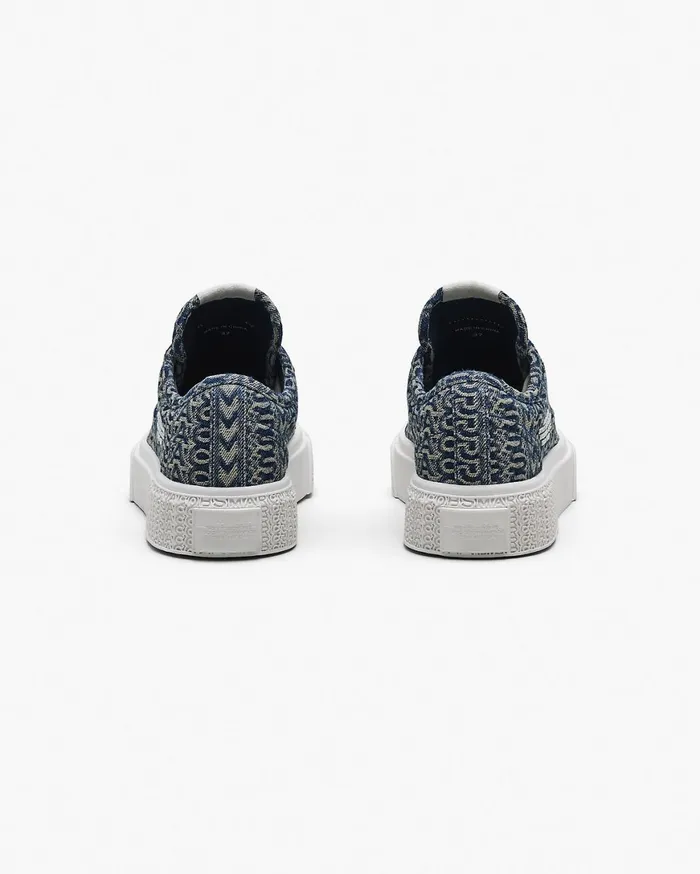 Marc Jacobs Sneakers The Denim Monogram Sneaker Sun Faded Denim 8211 Women