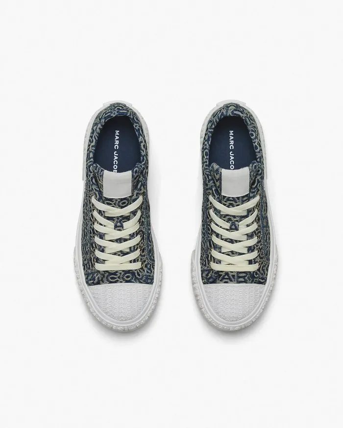 Marc Jacobs Sneakers The Denim Monogram Sneaker Sun Faded Denim 8211 Women