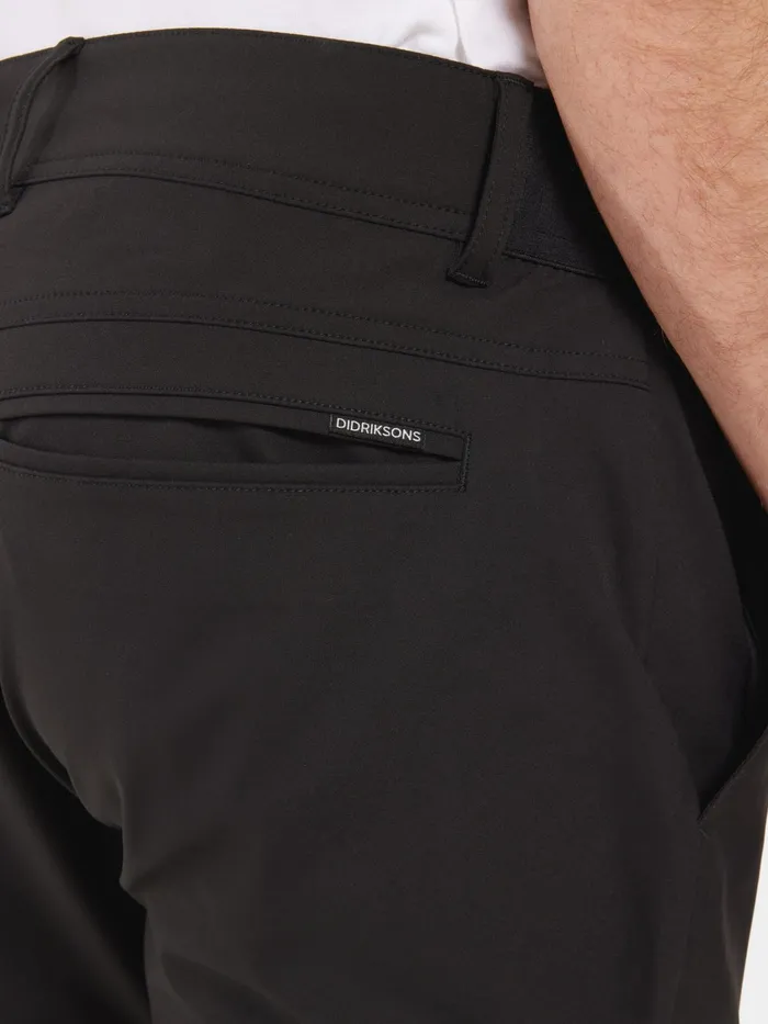 Men Darren Pants Black Didriksons Walking Trousers