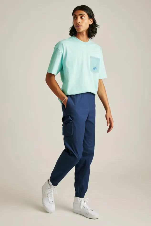 Men Stretch Ripstop Cargo Pant Navy Blue Bonobos Joggers and Athleisure