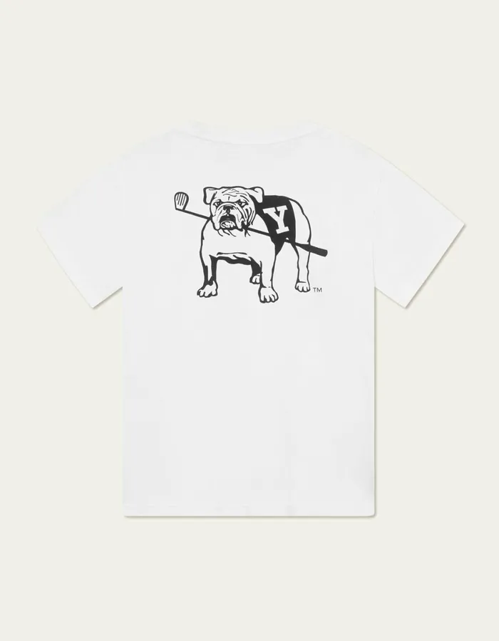Men Yale Bulldog TShirt 8211 WhiteWhite Les Deux Tshirts