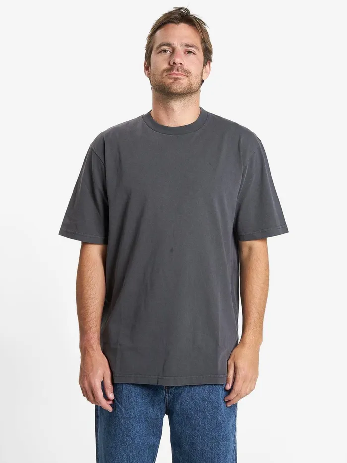 Mens Military Oversize Fit Tee Dark Charcoal Thrills Tees and Tank Tops