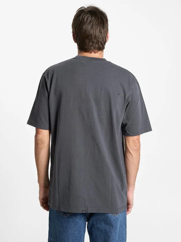 Mens Military Oversize Fit Tee Dark Charcoal Thrills Tees and Tank Tops