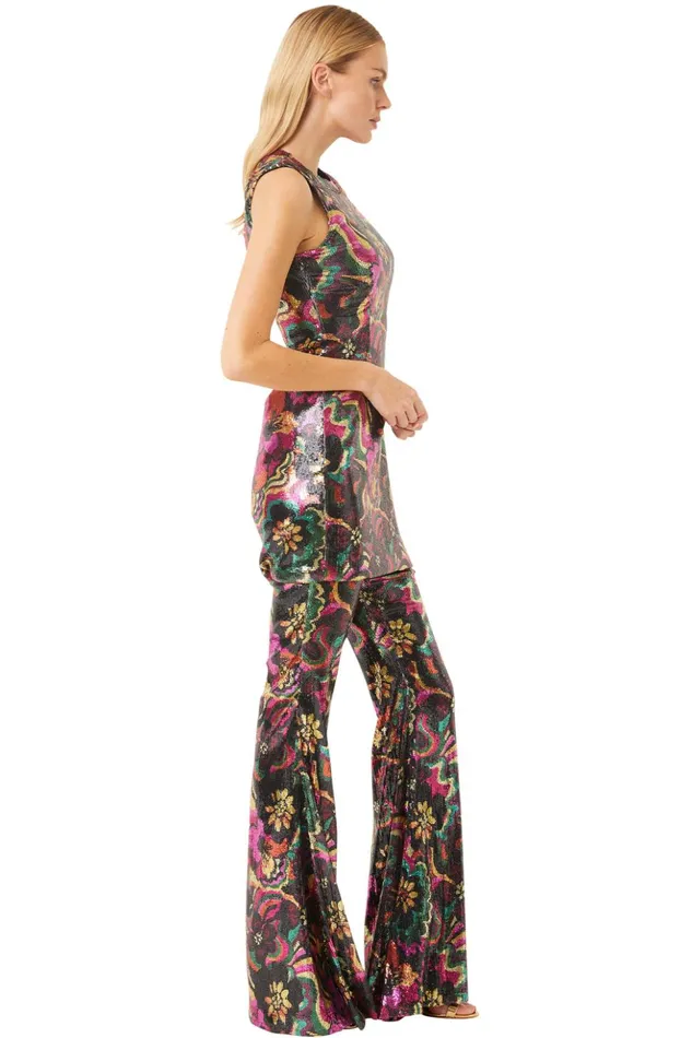 MISA Los Angeles NICO PANT Flora Groove Sequin Women Pants