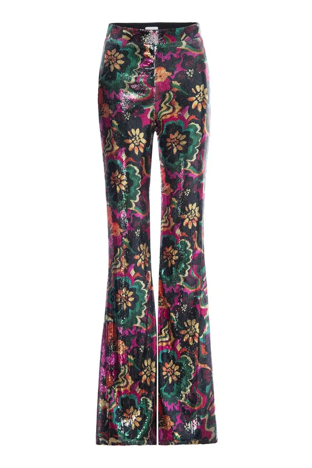 MISA Los Angeles NICO PANT Flora Groove Sequin Women Pants