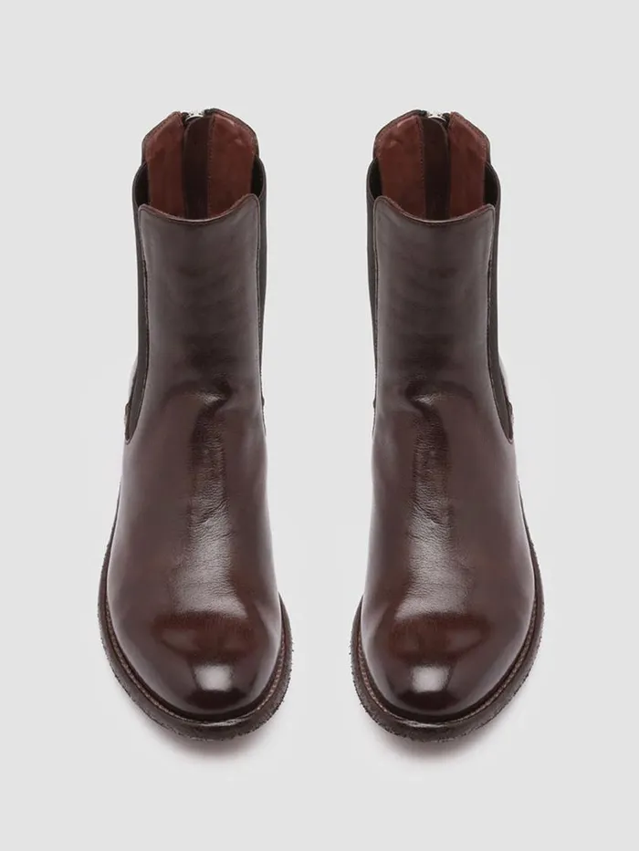 Officine Creative Boots and Booties LISON 017 Otto BUrgundy Leather Chelsea Boots 8211 Women Officine Creative Boots and Booties LISON 017 Otto BUrgundy Leather Chelsea Boots 8211 Women