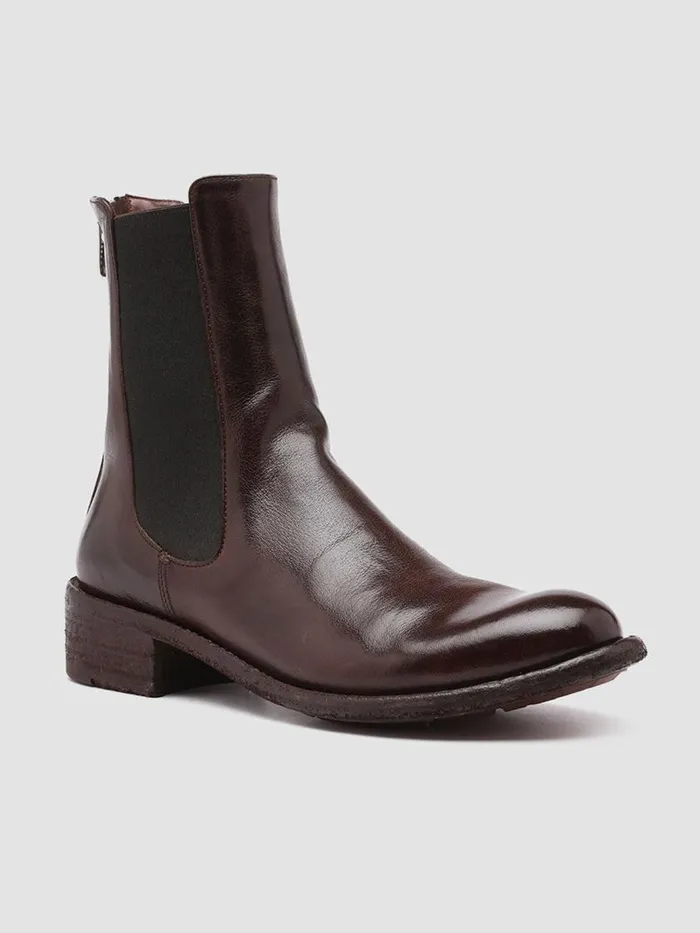 Officine Creative Boots and Booties LISON 017 Otto BUrgundy Leather Chelsea Boots 8211 Women Officine Creative Boots and Booties LISON 017 Otto BUrgundy Leather Chelsea Boots 8211 Women