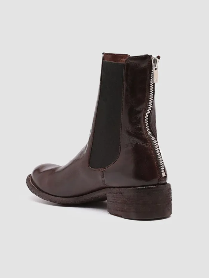 Officine Creative Boots and Booties LISON 017 Otto BUrgundy Leather Chelsea Boots 8211 Women Officine Creative Boots and Booties LISON 017 Otto BUrgundy Leather Chelsea Boots 8211 Women