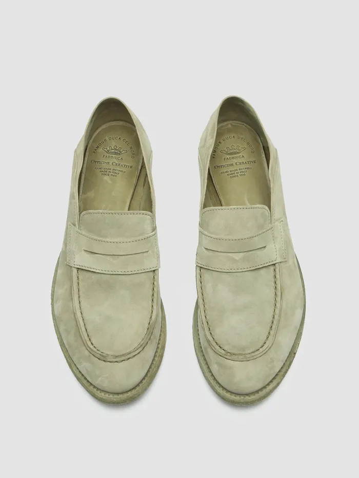 Officine Creative Loafers LEXIKON 516 Elmwood Green Suede Loafers 8211 Women Officine Creative Loafers LEXIKON 516 Elmwood Green Suede Loafers 8211 Women