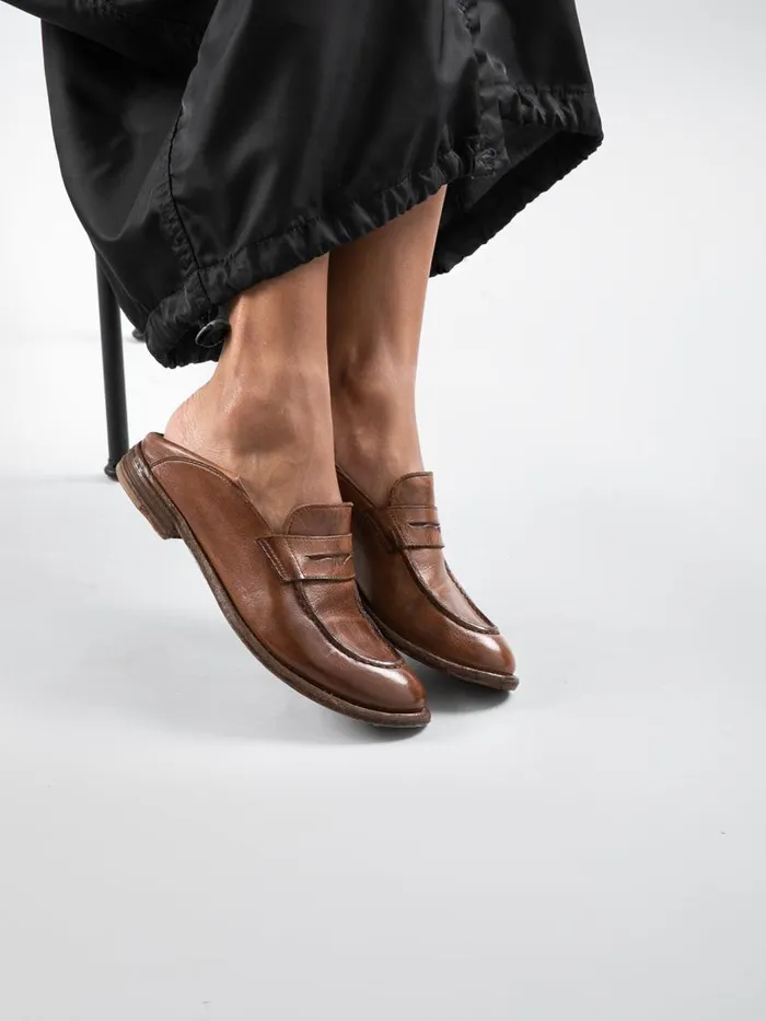 Officine Creative Loafers LEXIKON 516 Noun Brown Leather Loafers 8211 Women