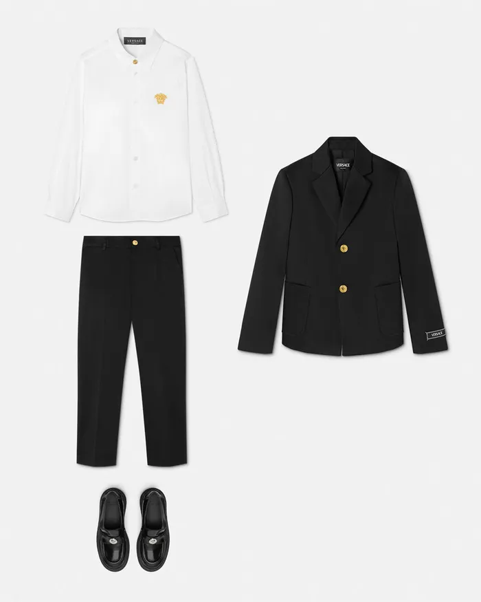 Pants Kids Versace Formal Pants Black