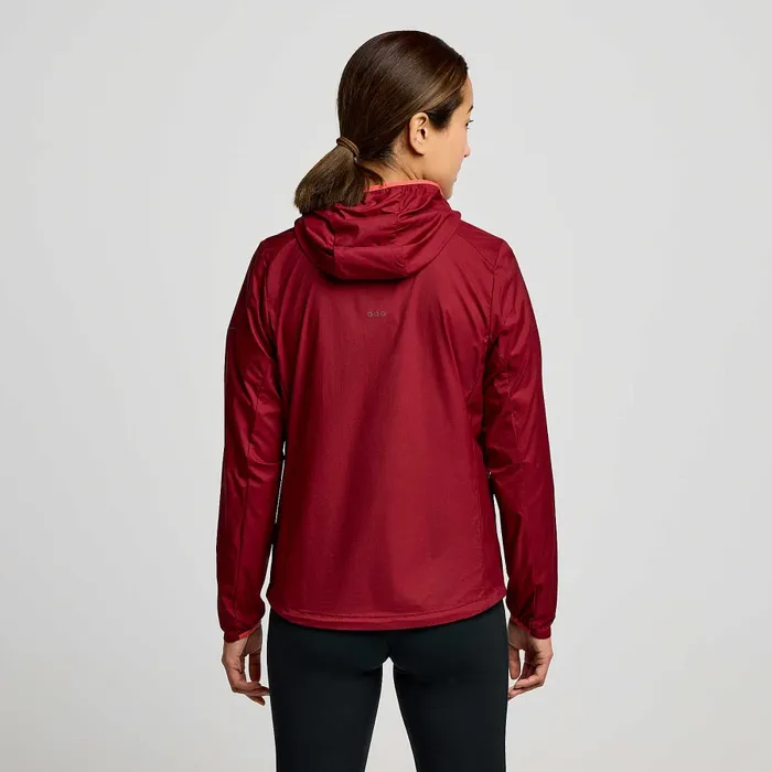 Peregrine Packaway Jacket Currant Women Tops Saucony Peregrine Packaway Jacket Currant Women Tops Saucony