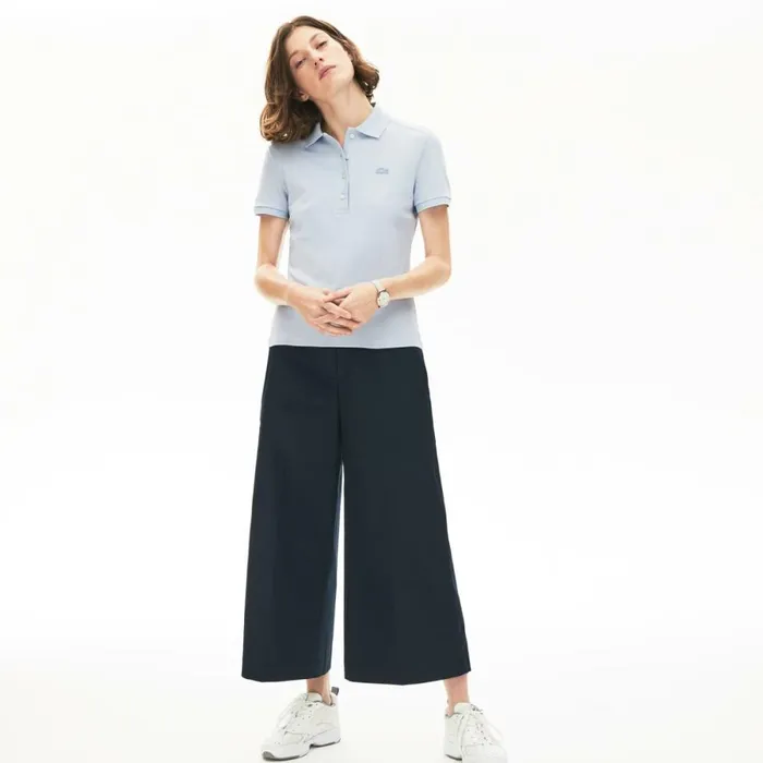 Polos Women Lacoste Women039s L12D Slim Fit Stretch Mini Piqu Polo Phoenix Blue J2g