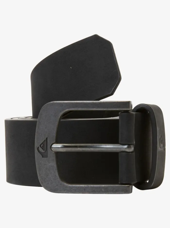 Quiksilver Main Street Faux Leather Belt Blackblack Mens Belts