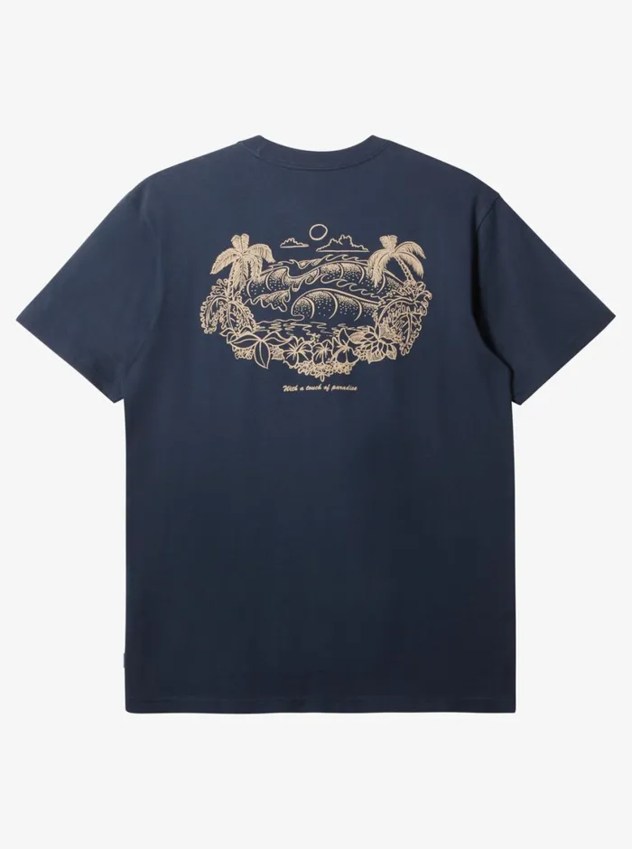 Quiksilver Tropical Horizon TShirt Dark Navy Mens Tees