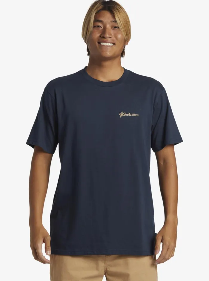Quiksilver Tropical Horizon TShirt Dark Navy Mens Tees