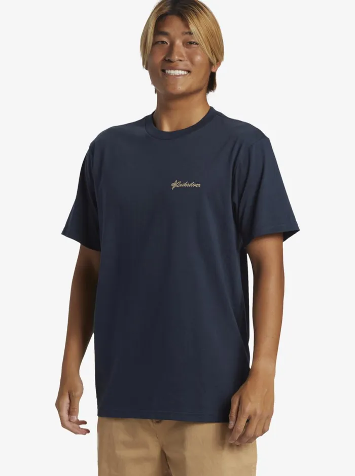 Quiksilver Tropical Horizon TShirt Dark Navy Mens Tees