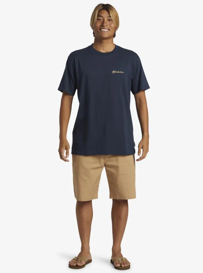 Quiksilver Tropical Horizon TShirt Dark Navy Mens Tees