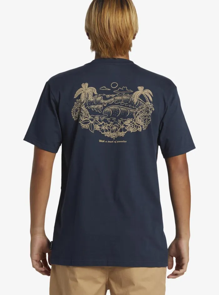 Quiksilver Tropical Horizon TShirt Dark Navy Mens Tees